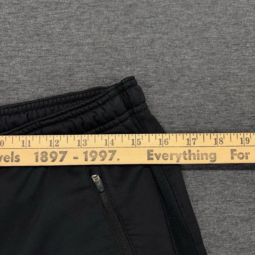 Nike Running club fleece Joggers Mens M Dri-Fit black Ankle Zip Reflective‎